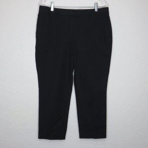 Ann Taylor* Women's Multipocketed Hidden Hook/Zip Closure Black Pants~ Size 10P‎